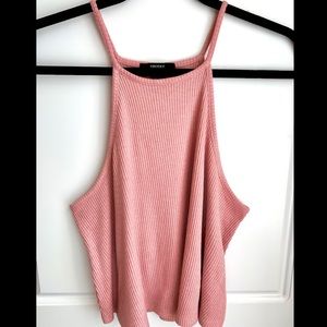 Forever 21 - Pastel Pink Woven Crop Top